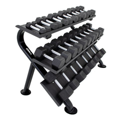 3-Tier Horizontal Dumbbell Rack  (holds 5-75lbs)