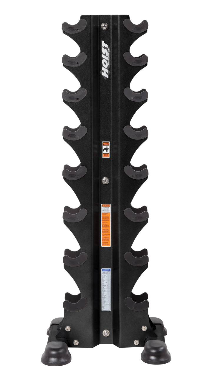 HOIST 8 PAIR VERTICAL DUMBBELL RACK (8 PAIRS) -Hex Dumbbells