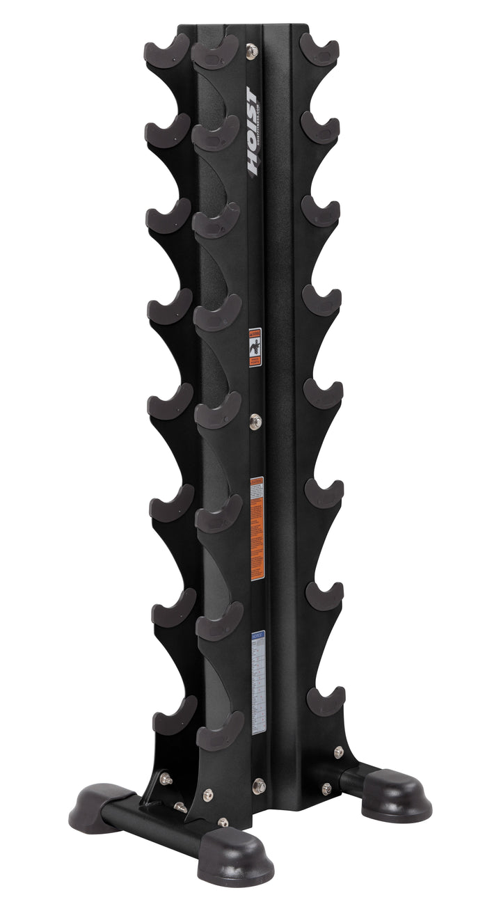 HOIST 8 PAIR VERTICAL DUMBBELL RACK (8 PAIRS) -Hex Dumbbells