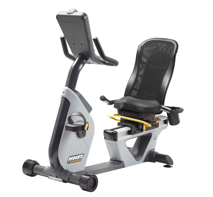 Hoist Lemond RT recumbent bike with a reclining seat