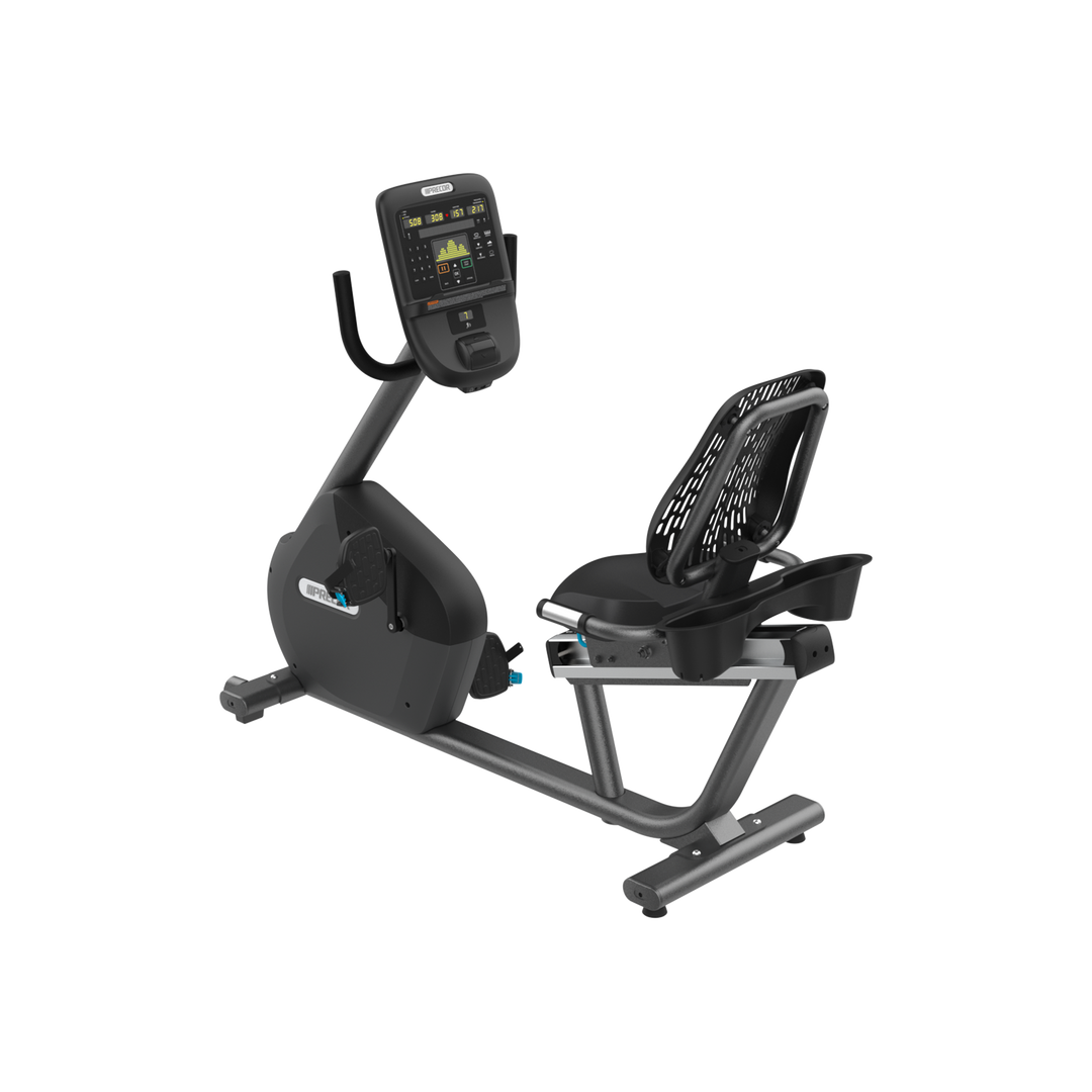 Precor RBK 635 recumbent bike in Storm Grey