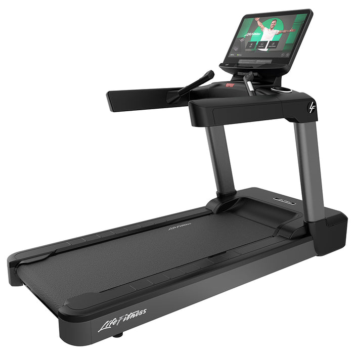 Life Fitness Club Series Plus Treadmill in titanium storm color with SE4 console