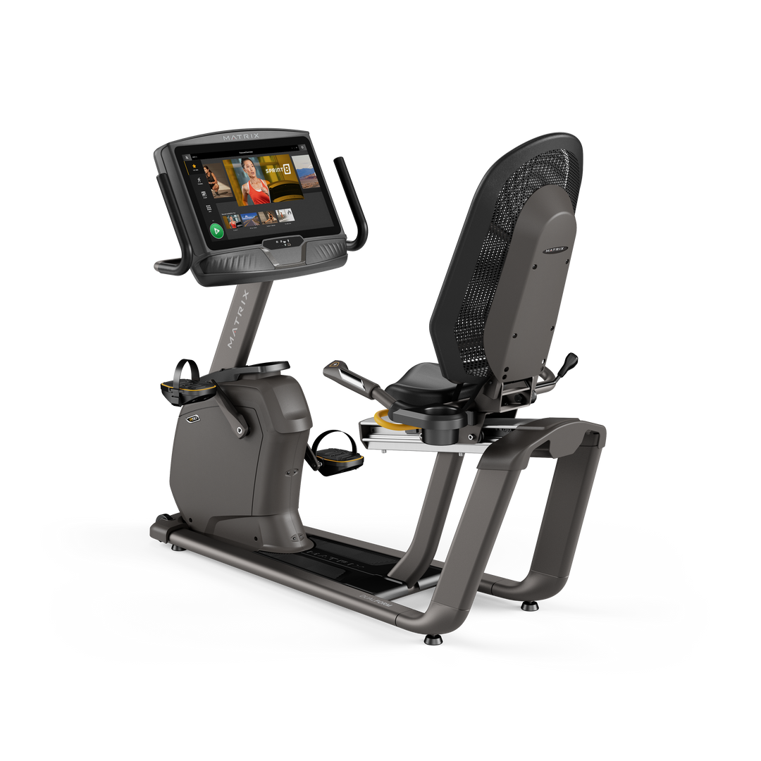Matrix R50 recumbent bike with XUR console
