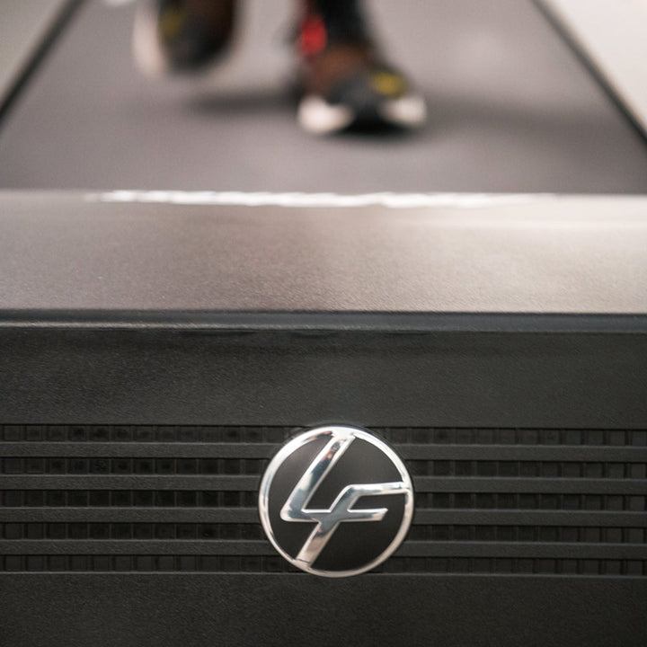 Life Fitness Run CX treadmill with LF logo