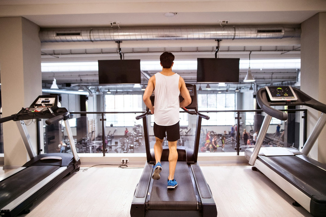 man using a treadmill