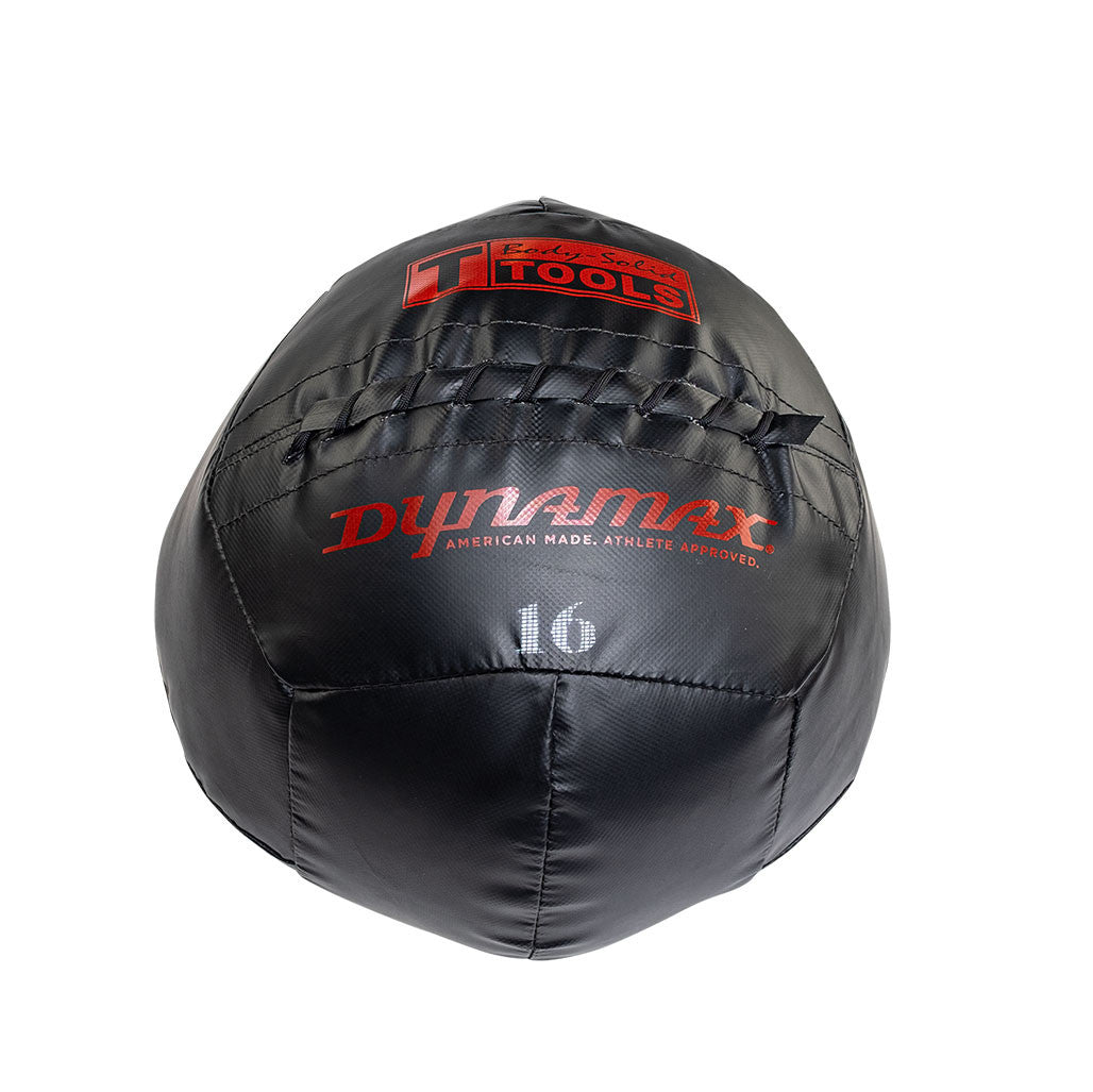 16 lb Body-Solid Premium Dynamax soft medicine ball.
