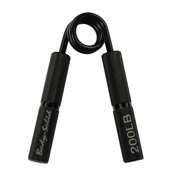Body-Solid 200 lb aluminum grip trainer with black anodized handles.