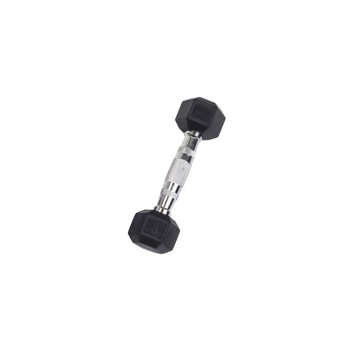 Body Solid Rubber Hex Dumbbells