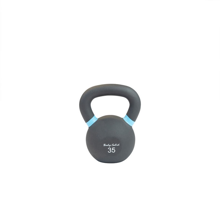 Body Solid Cast Iron Powder Coated Black Kettlebells