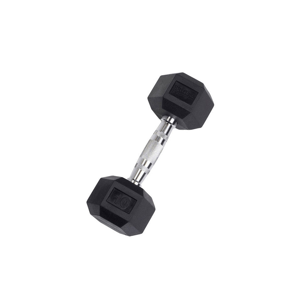 Body Solid Rubber Hex Dumbbells