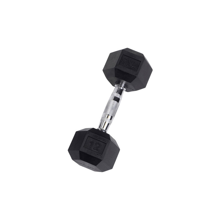 Body Solid Rubber Hex Dumbbells