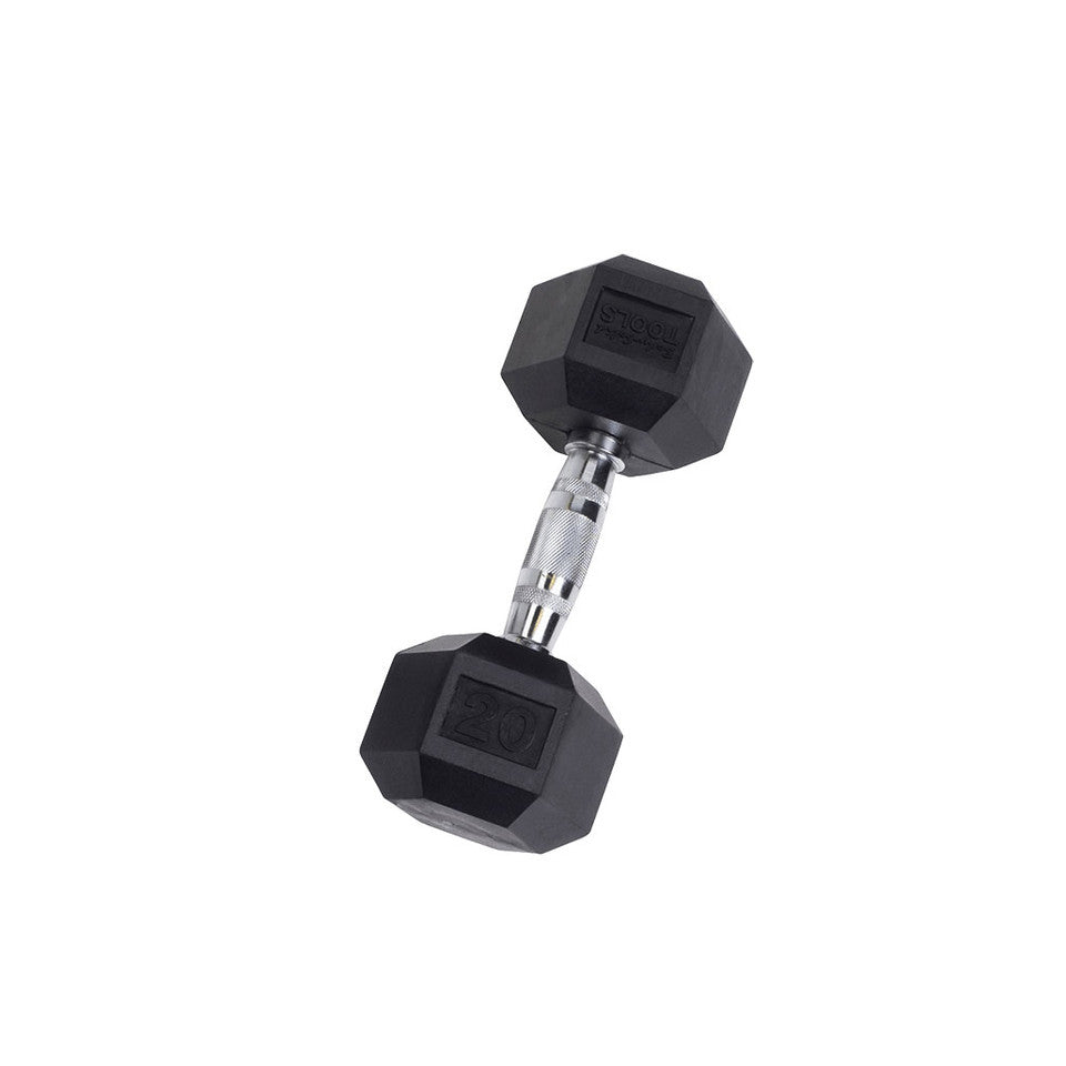 Body Solid Rubber Hex Dumbbells