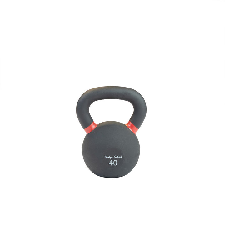 Body Solid Cast Iron Powder Coated Black Kettlebells