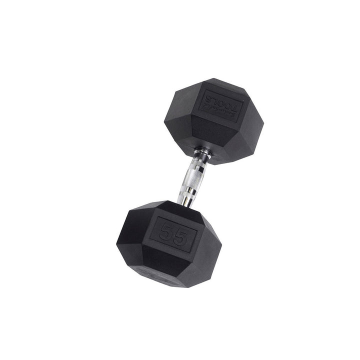 Body Solid Rubber Hex Dumbbells