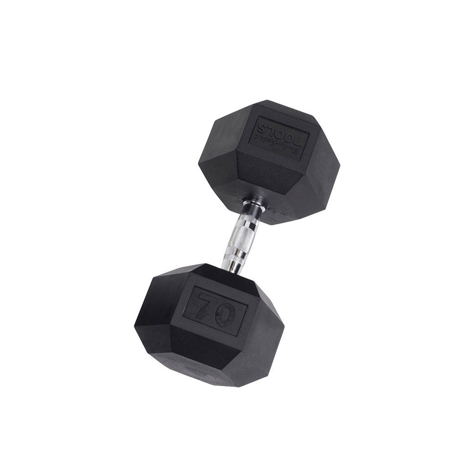 Body Solid Rubber Hex Dumbbells