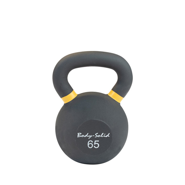 Body Solid Cast Iron Powder Coated Black Kettlebells