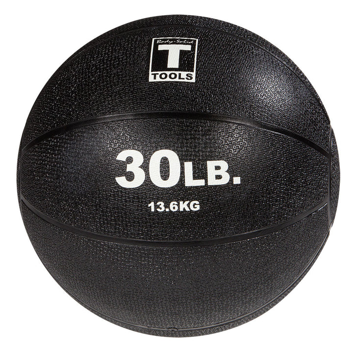30 lb Body-Solid premium medicine ball with textured black rubber surface.