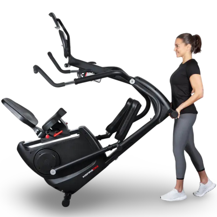 Inspire CS3 cardio strider with transport wheels
