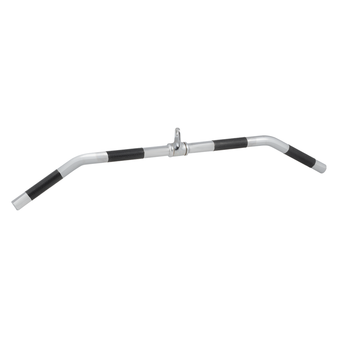 38 inch lat bar with black urethane grips for cable strength training