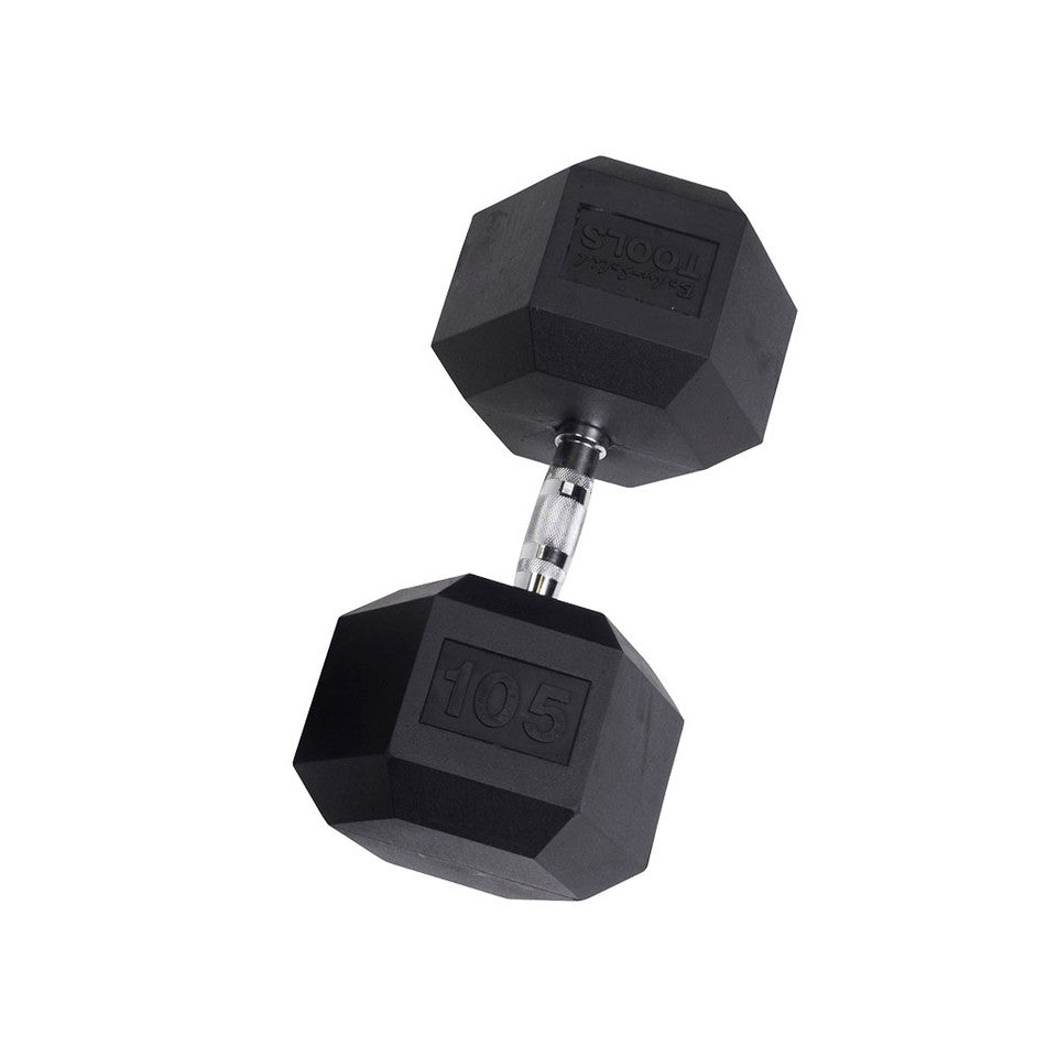 Body Solid Rubber Hex Dumbbells