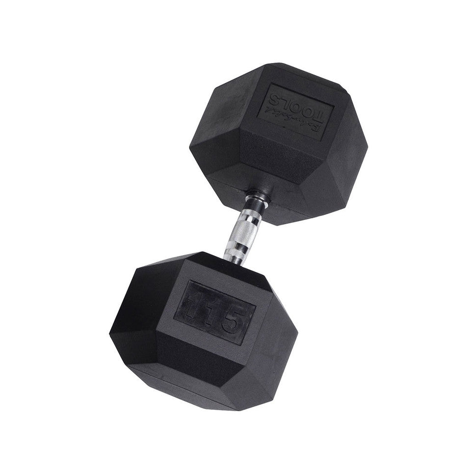 Body Solid Rubber Hex Dumbbells