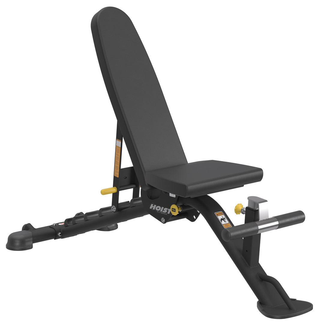 7 position FID bench adjustable incline design for full body strength training in home or commercial gym setup