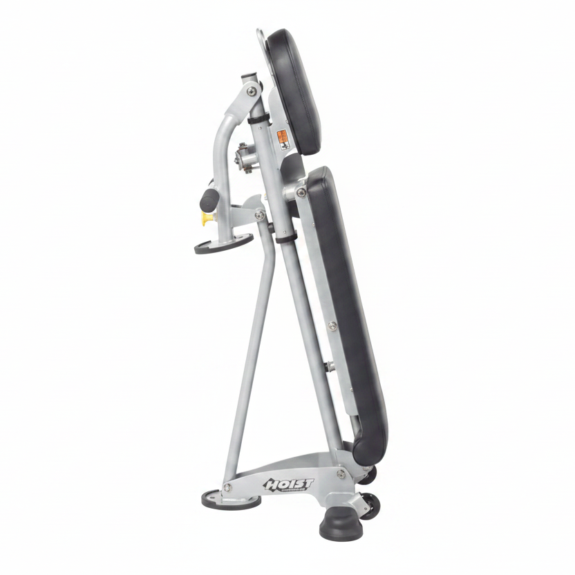 7 position folding FID bench compact upright storage design for space saving home gym strength training