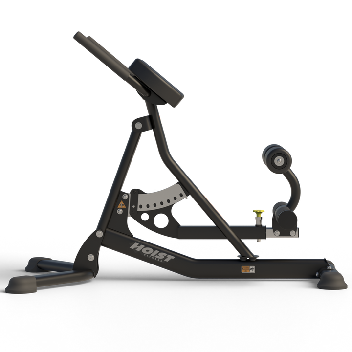 Ab back Roman hyper side profile highlighting adjustable support for lower back and abdominal strength training