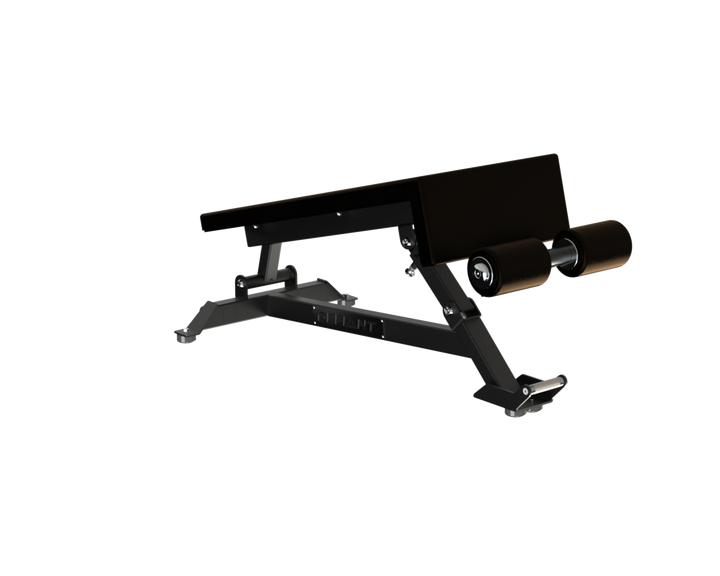 Side view of the Defiant Strength adjustable decline weight bench