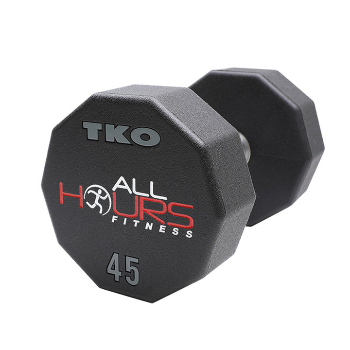 TKO 55 lb Custom Ten-Sided Urethane Dumbbells