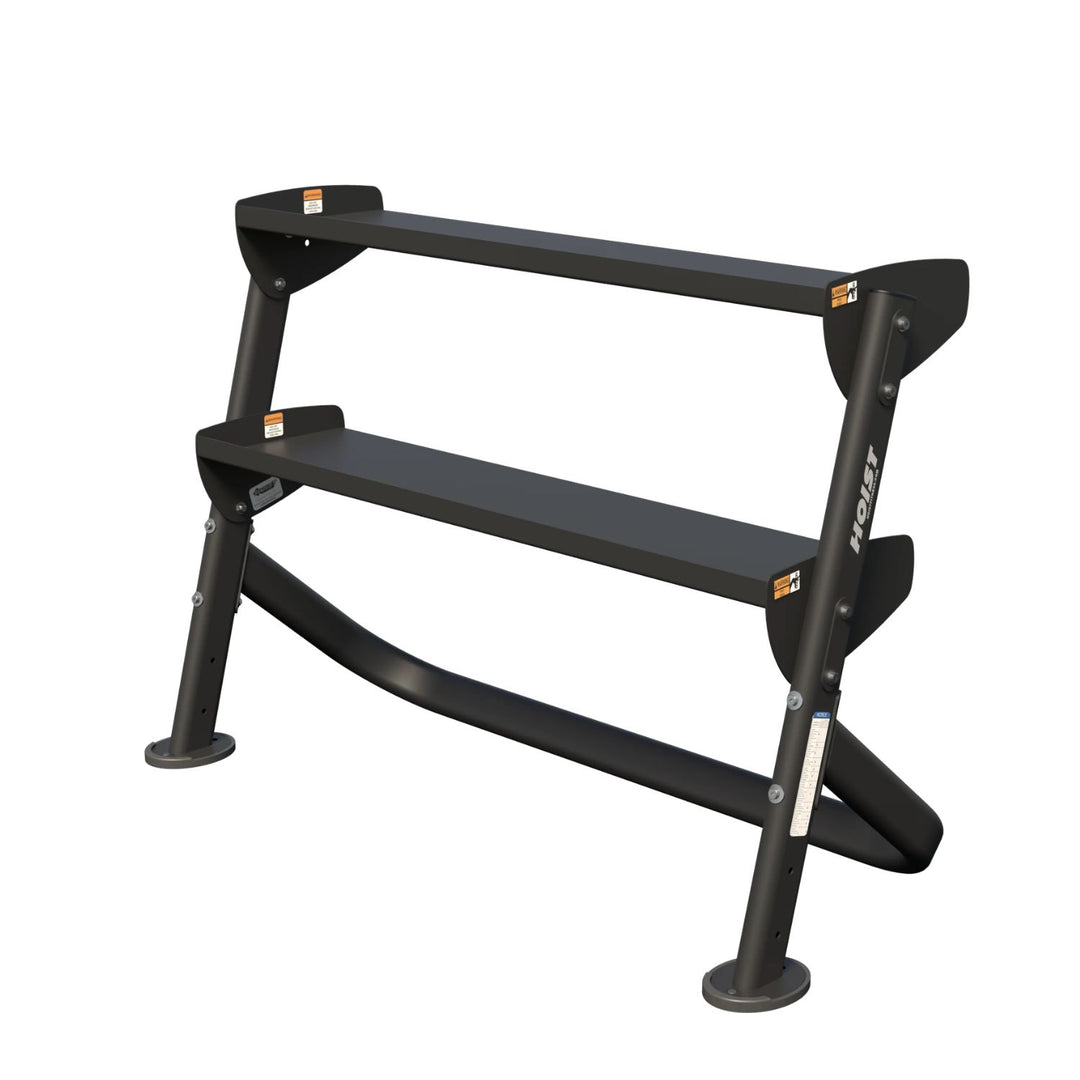 angled dumbbell rack designed for easy access and organized weight storage