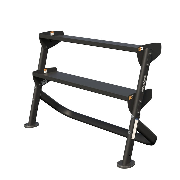 angled dumbbell rack designed for easy access and organized weight storage