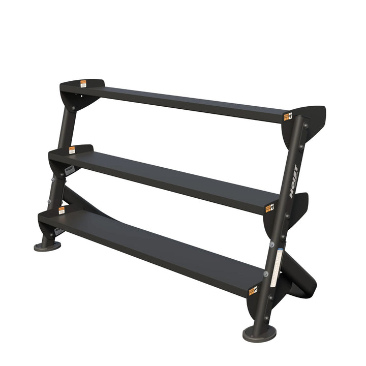 angled dumbbell rack for easy access and organized free weight storage