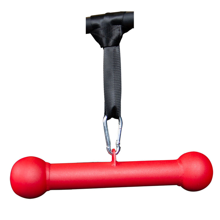 Body-Solid BSTDB dog bone grip trainer with nylon strap and carabiner attachment.