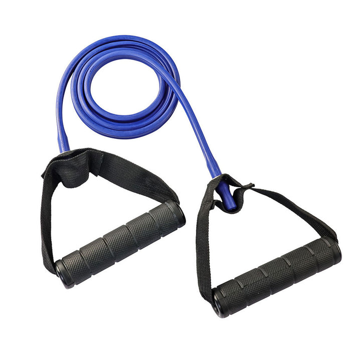 Blue Body-Solid BSTRT4 heavy resistance tube with two handles