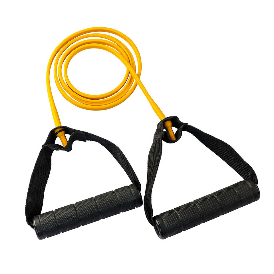 Yellow Body-Solid very light resistance tube with two handles