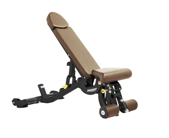 Hoist wheat commercial adjustable bench with flat, incline, and decline positions for versatile strength training workouts