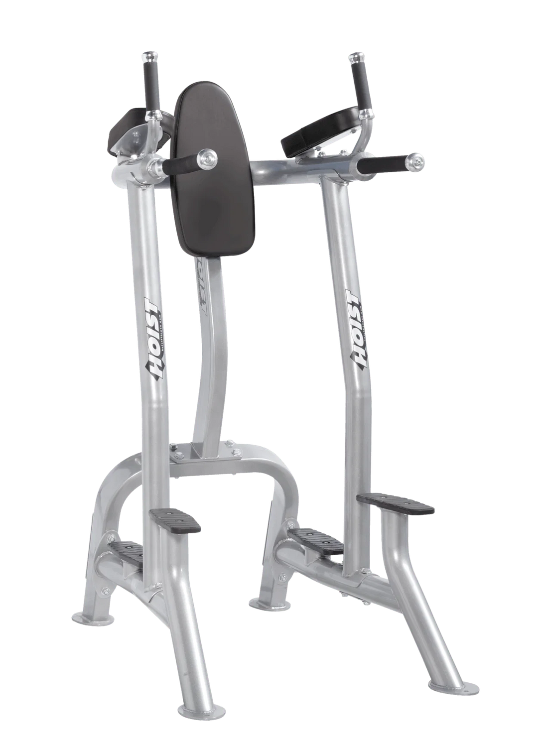 Hoist platinum black commercial vertical knee raise and dip station for core, triceps, and upper body bodyweight exercises