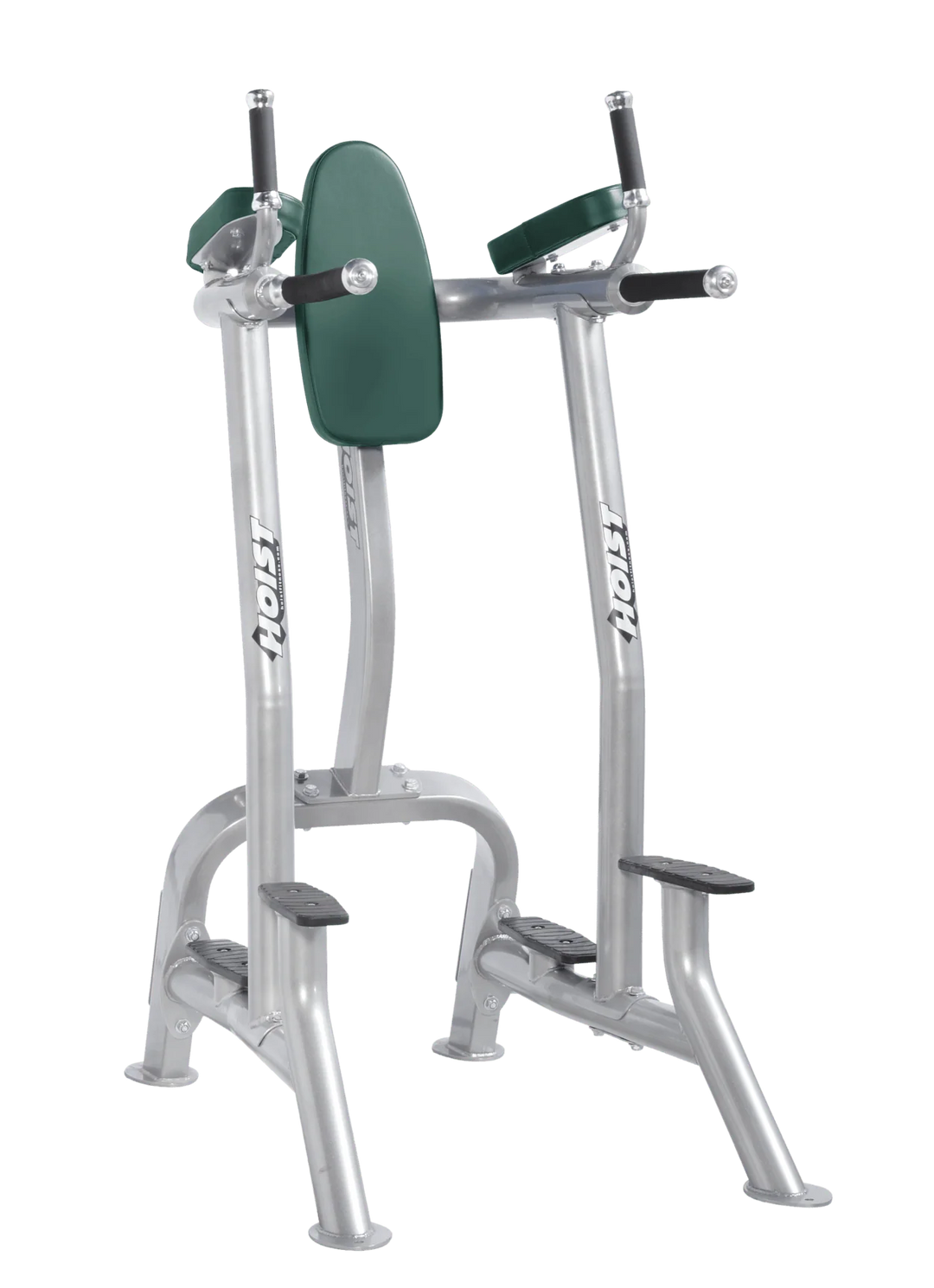 Hoist platinum hunter green commercial vertical knee raise and dip station for core, triceps, and upper body bodyweight exercises