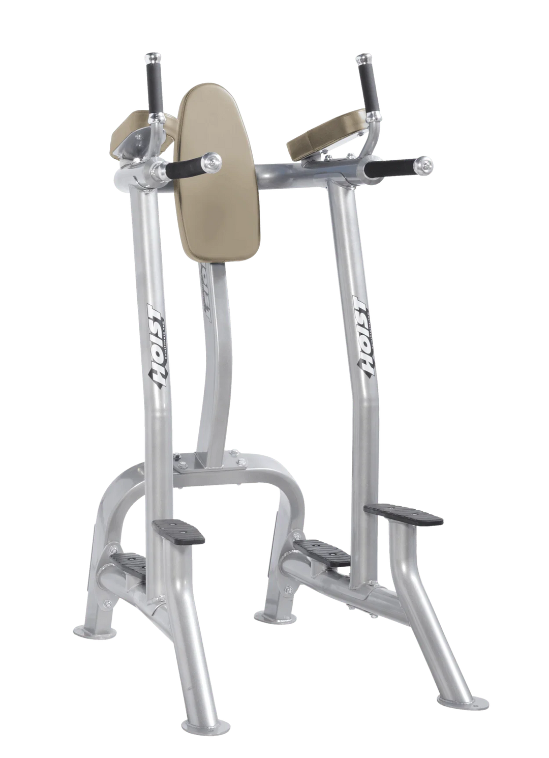 Hoist platinum suede commercial vertical knee raise and dip station for core, triceps, and upper body bodyweight exercises