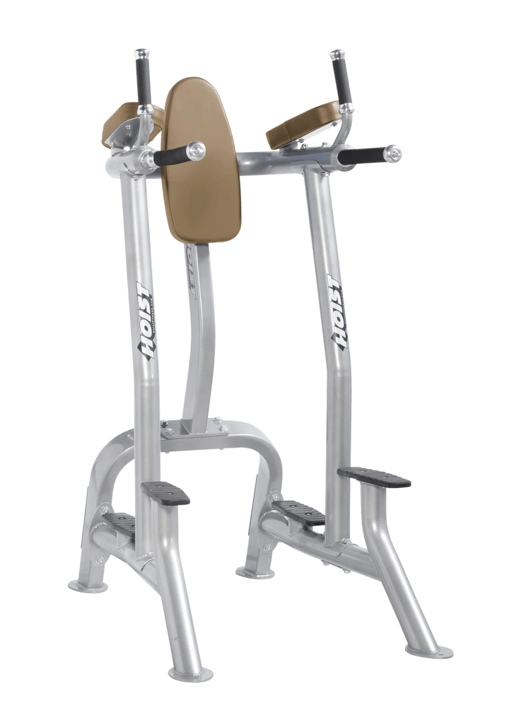 Hoist platinum wheat commercial vertical knee raise and dip station for core, triceps, and upper body bodyweight exercises