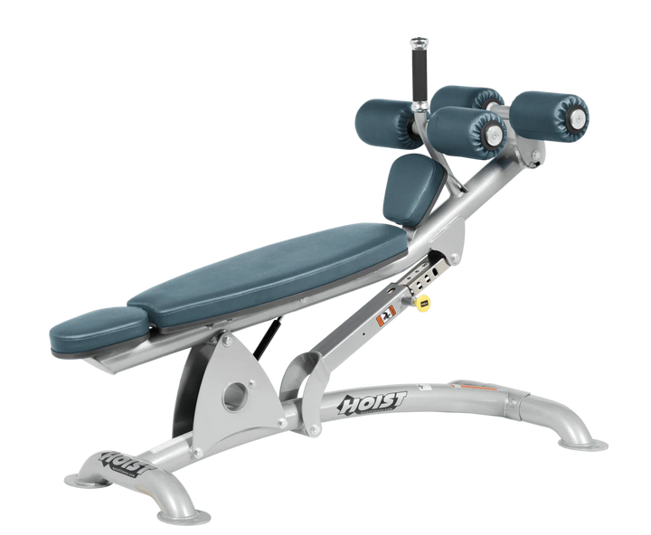 BRD Platinum Hoist commercial adjustable decline ab bench with padded leg rollers for abdominal and core strength exercises