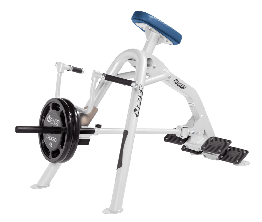 Commercial incline WH-SKY leverage row machine with chest support pad and plate-loaded arms for back training