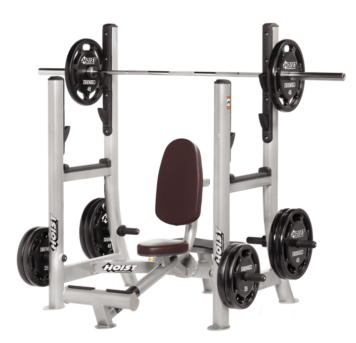 Commercial BRG Platinum military press machine with seated back support and plate-loaded arms for shoulder strength training