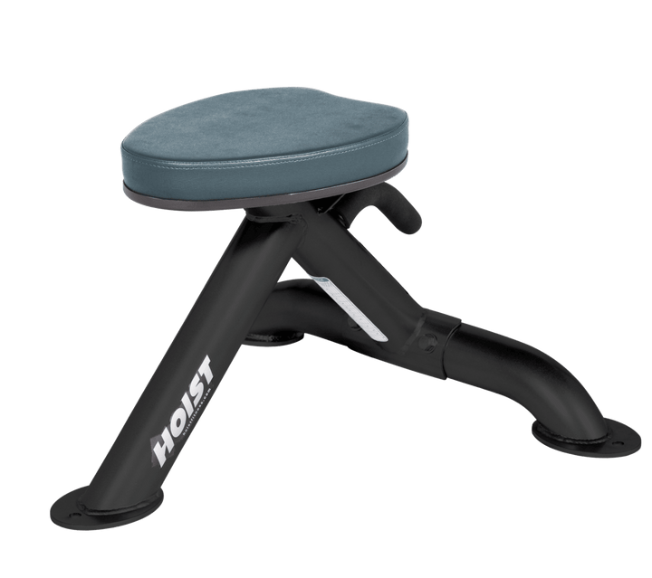 Commercial BRD utility stool with padded seat and compact frame for versatile strength training supportV