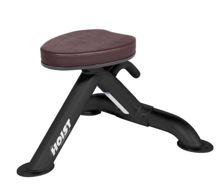 Commercial BRG utility stool with padded seat and compact frame for versatile strength training support
