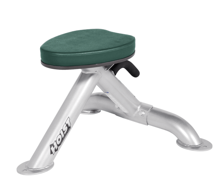 Commercial HGR platinum utility stool with padded seat and compact frame for versatile strength training support