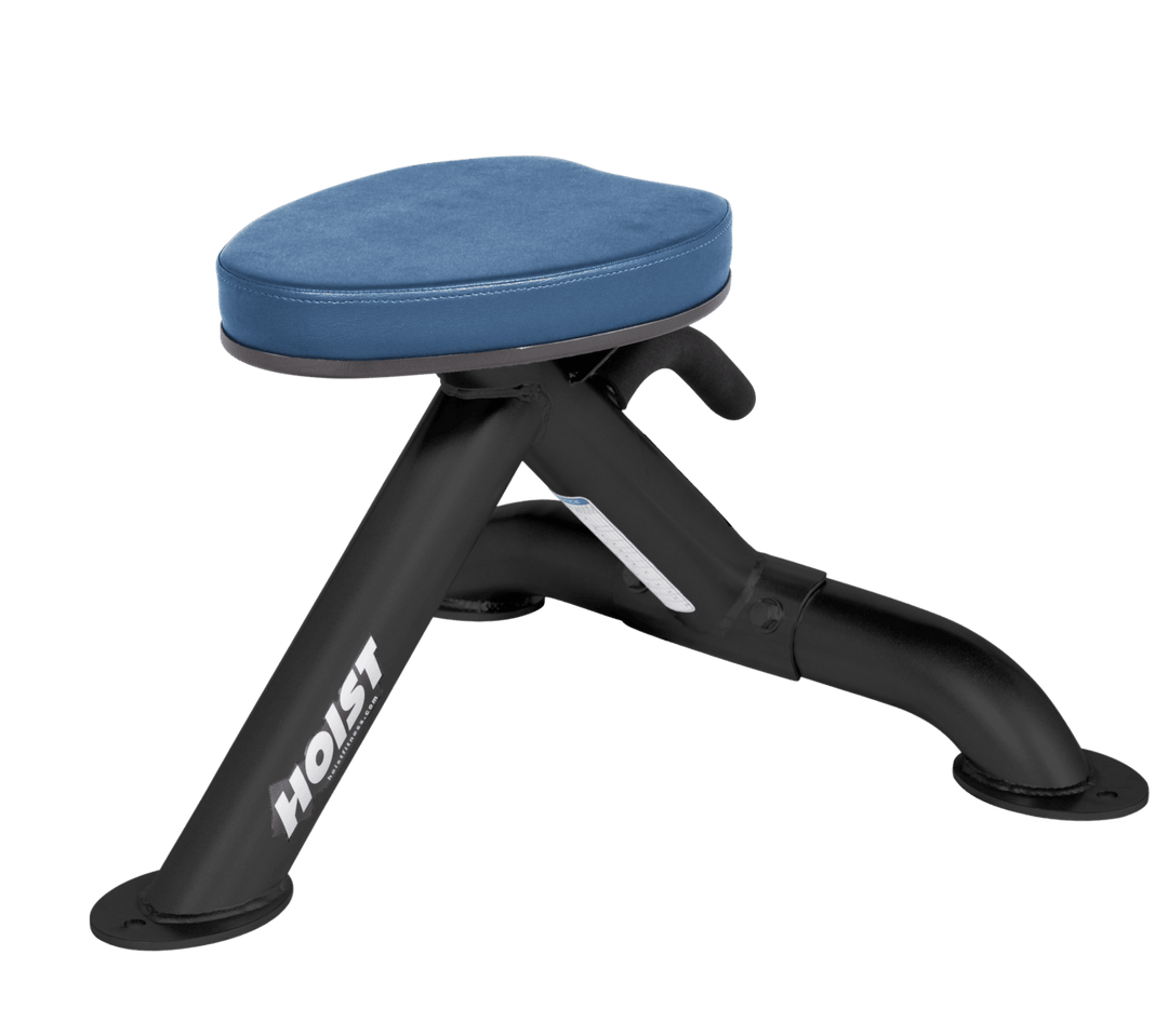 Commercial SKY utility stool with padded seat and compact frame for versatile strength training support