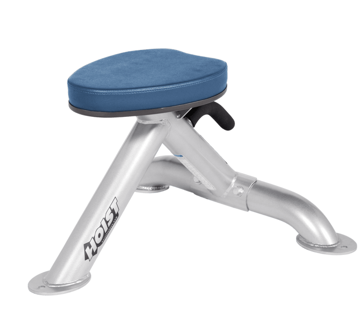 Commercial SKY platinum utility stool with padded seat and compact frame for versatile strength training support