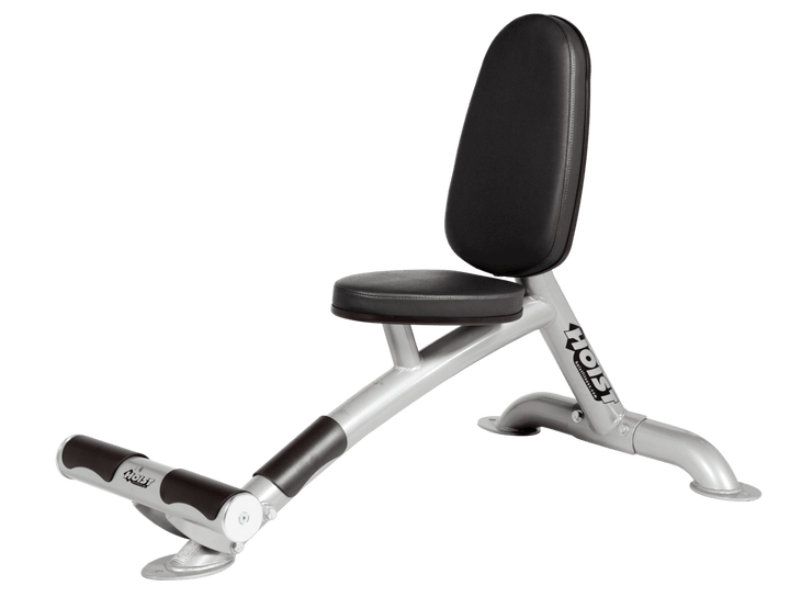 Utility BLK platinum bench with upright back pad and seat for versatile strength training exercises